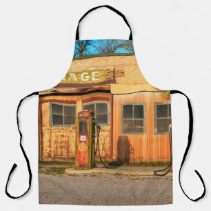 Alte Tankstelle im ländlichen Utah, USA. Vintag,  Schürze
