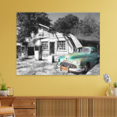 alte Tankstelle Leinwanddruck (Insitu (Wohnzimmer))