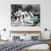 alte Tankstelle Leinwanddruck (Insitu (Schlafzimmer))