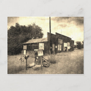 Alte Tankstelle Postkarte