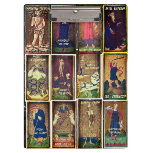 Alte Tarot Große Arkana Klemmbrett