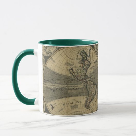 Alte Tasse der Weltkarte (Links)