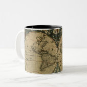 Alte Tasse der Weltkarte (Vorderseite Links)