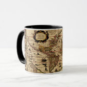 Alte Tasse der Weltkarte (Vorderseite Links)