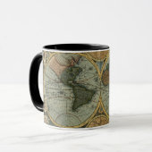 Alte Tasse der Weltkarte (Vorderseite Links)
