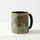 Alte Tasse der Weltkarte (VorderseiteRechts)
