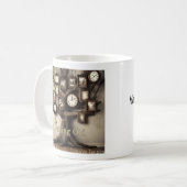 Alte Tasse des Kaffees (Vorderseite Links)