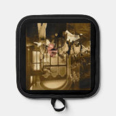 Alte 🫖 Tea Time Topflappen (Vorderseite)