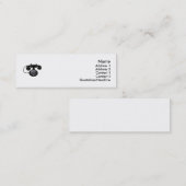 Alte Telefon-Visitenkarte Mini Visitenkarte (Vorne/Hinten)