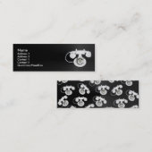 Alte Telefon-Visitenkarte Mini Visitenkarte (Vorne/Hinten)