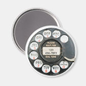 Alte Telefonanwahl, Nummer hinzufügen Magnet (Vorderseite/Rückseite)