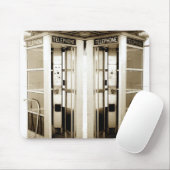 Alte Telefonkabine Fotografie Mousepad (Mit Mouse)