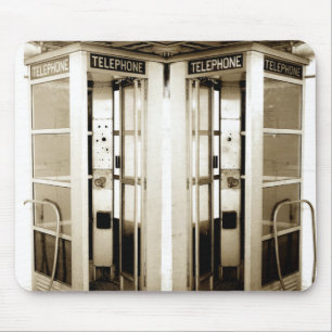 Alte Telefonkabine Fotografie Mousepad