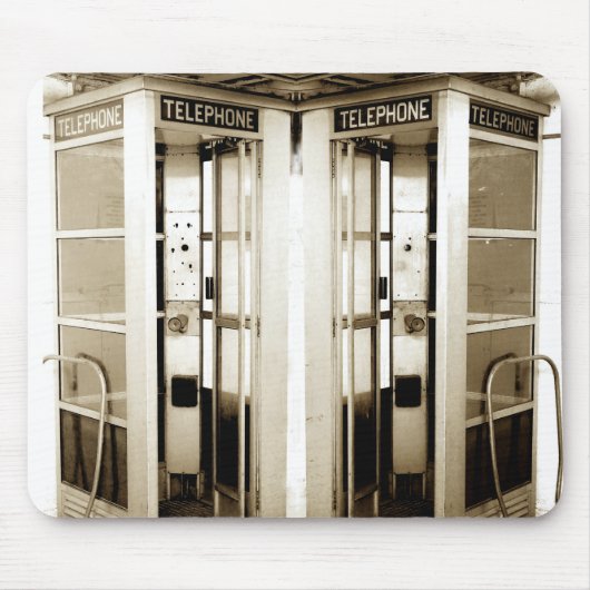 Alte Telefonkabine Fotografie Mousepad (Vorne)