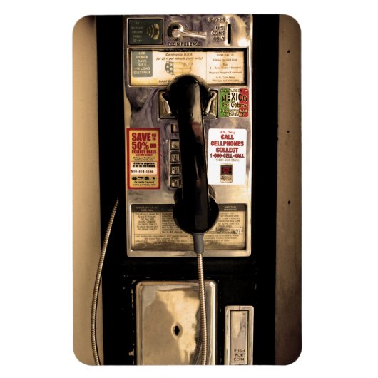Alte Telefonzelle Magnet (Vertikal)