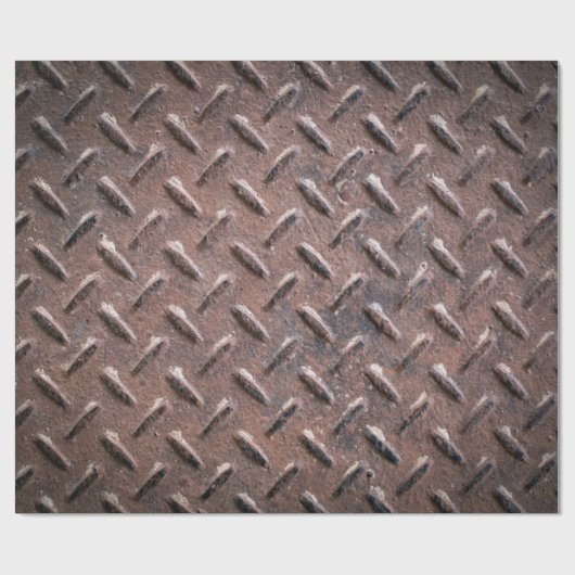 Alte Teller aus Stahl rutschfest. abstrakt Geschenkpapier (Flach)