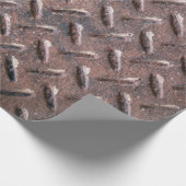 Alte Teller aus Stahl rutschfest. abstrakt Geschenkpapier (Ecke)