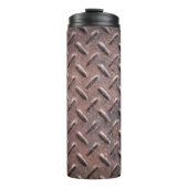 Alte Teller aus Stahl rutschfest. abstrakt Thermosbecher (Vorderseite)