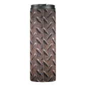 Alte Teller aus Stahl rutschfest. abstrakt Thermosbecher (Rückseite)