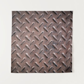 Alte Teller aus Stahl rutschfest. abstrakt Wandteppich