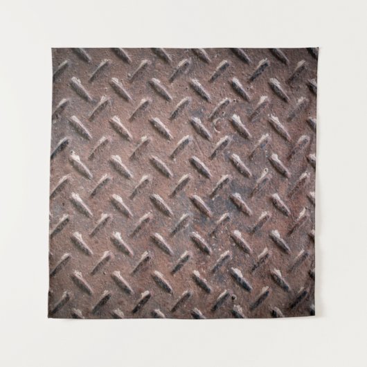 Alte Teller aus Stahl rutschfest. abstrakt Wandteppich (Vorderseite)