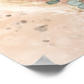 Alte Terracotta-Bordeaux-Eukalyptus-Salbei Poster (Ecke)