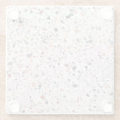 Alte Terrazzo Textur, hemmen Muster. Glasuntersetzer (Rückseite)