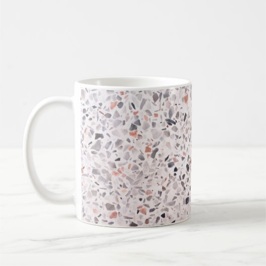Alte Terrazzo Textur, hemmen Muster. Kaffeetasse (Links)