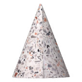 Alte Terrazzo Textur, hemmen Muster. Partyhütchen (Rückseite)
