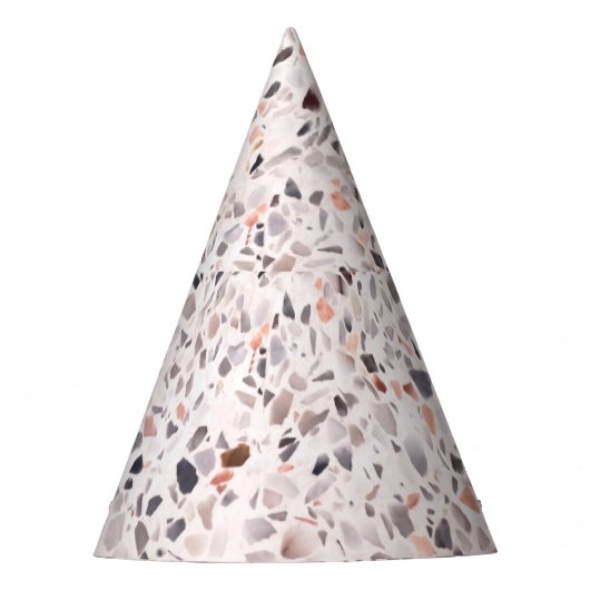 Alte Terrazzo Textur, hemmen Muster. Partyhütchen (Vorderseite)