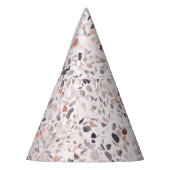 Alte Terrazzo Textur, hemmen Muster. Partyhütchen (Links)