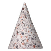 Alte Terrazzo Textur, hemmen Muster. Partyhütchen (Rechts)