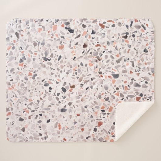 Alte Terrazzo Textur, hemmen Muster. Sherpadecke (Vorderseite (Horizontal))