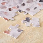 Alte Terrazzo-Textur, Korbmuster. Puzzle (Seite)