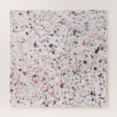 Alte Terrazzo-Textur, Korbmuster. Puzzle (Horizontal)