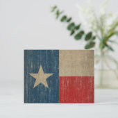 Alte Texas-Flagge Postkarte (Stehend Vorderseite)