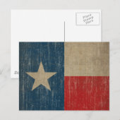 Alte Texas-Flagge Postkarte (Vorne/Hinten)