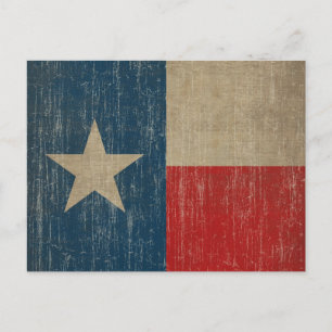 Alte Texas-Flagge Postkarte
