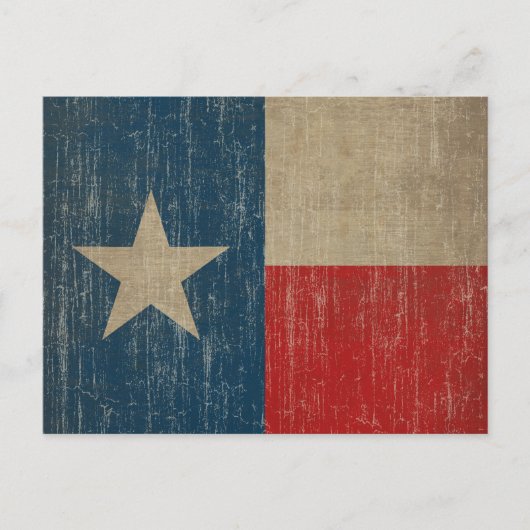 Alte Texas-Flagge Postkarte (Vorderseite)