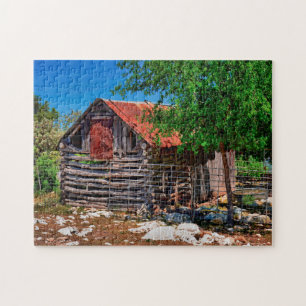 Alte Texas-Scheune. Puzzle
