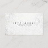 Alte Textur weiß beruflich elegant Visitenkarte (Vorderseite)