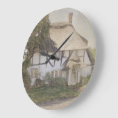 Alte Thatched Hütte Große Wanduhr (Winkel)