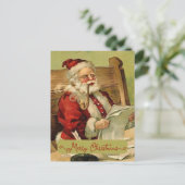 Alte Themed Santa Pipe Weihnachtssaison Feiertagspostkarte (Stehend Vorderseite)