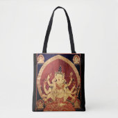 Alte tibetanische Tapisserie Tasche (Vorderseite)