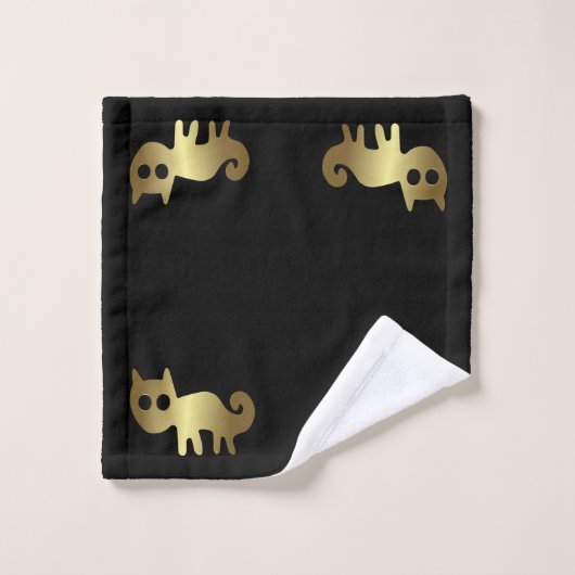 Alte Tiere Goldkatze Badhandtuch Set (Waschlappen)