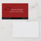 Alte Tiere - Logo-Siegel Visitenkarte (Vorne/Hinten)