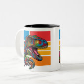 Alte Tiere Zweifarbige Tasse (Vorderseite Links)