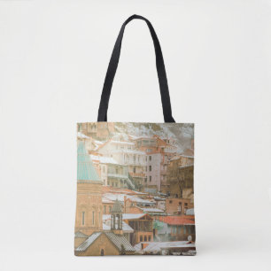 Alte Tiflis historische Gebäude. Kaukasusreise Tasche