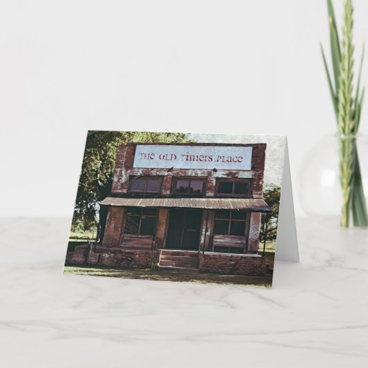 Alte Timer Gebäude Geburtstagskarte Karte (Vorderseite)