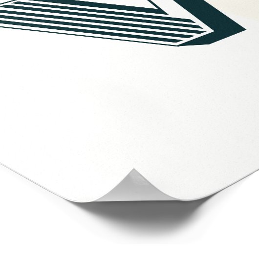 Alte Timer in Retrofarben. Poster (Ecke)